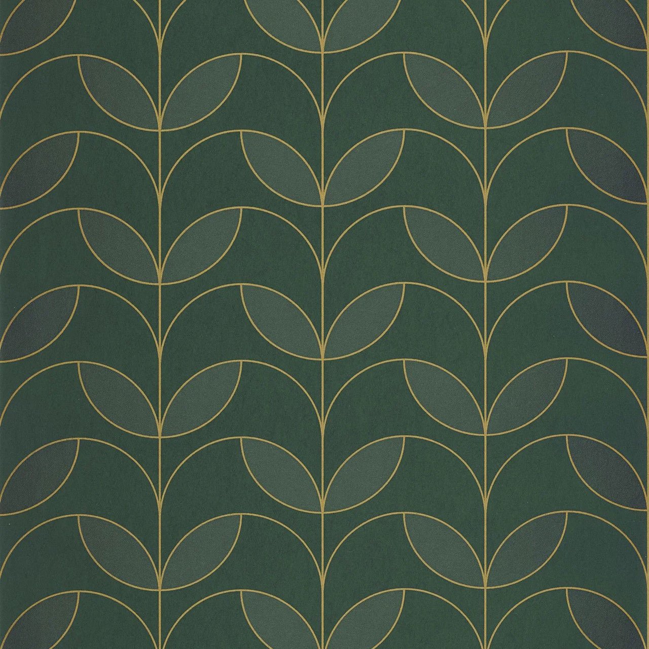 Mistinguett Annees Folles Wallpaper - Vert Empire - Casadeco - 201027682 - Premier Wallcovering