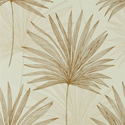 Mitende Wallpaper - Oyster/Gold - Harlequin - HMIW112228