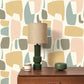 Module Milano Sixties Wallpaper - Miel And Kaki - Casadeco - 89382303 - Premier Wallcovering