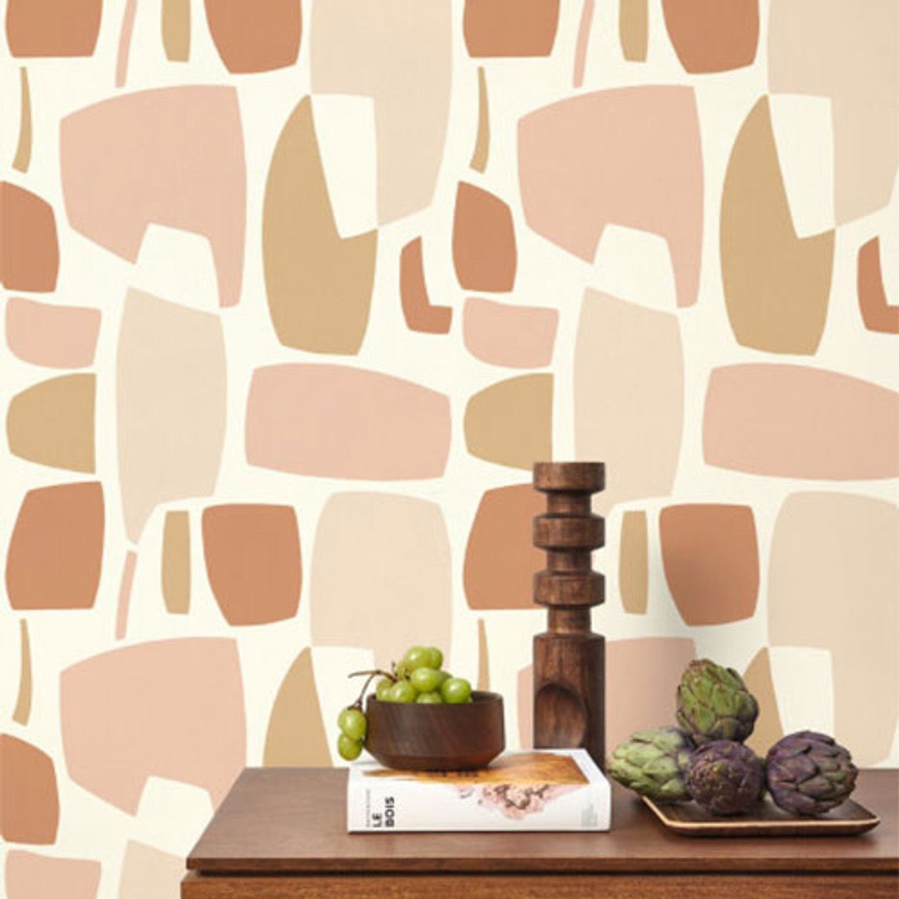 Module Milano Sixties Wallpaper - Nude - Casadeco - 89384114 - Premier Wallcovering