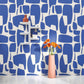 Module Milano Sixties Wallpaper - Bleu Indigo - Casadeco - 89386776 - Premier Wallcovering