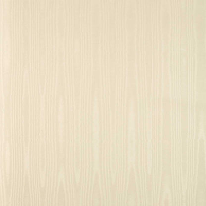 Moire Wallcovering Wallpaper - Chalk - Zoffany - ZMOI313067 - Morris Wallpaper