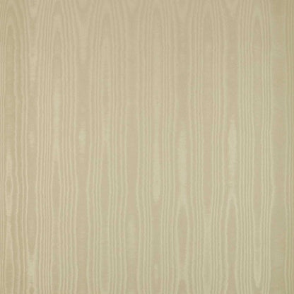 Moire Wallcovering Wallpaper - Stone - Zoffany - ZMOI313071 - Morris Wallpaper