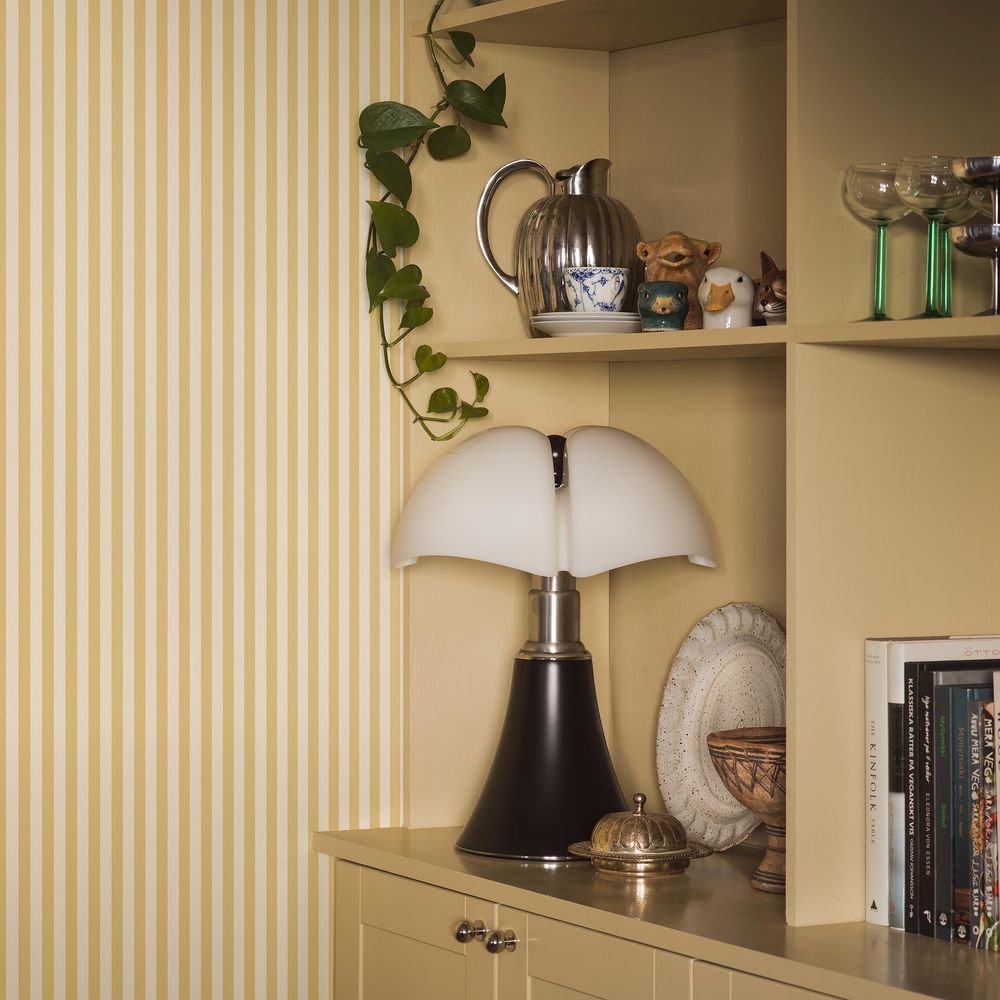 Molle Stripe Wallpaper - Yellow - Boråstapeter - 5735 - Premier Wallcovering
