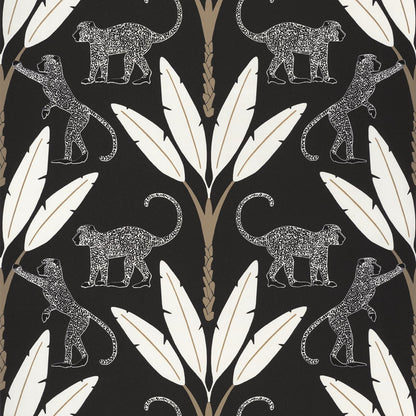 Monkey Forest Wallpaper - Noir - Caselio - 101179029