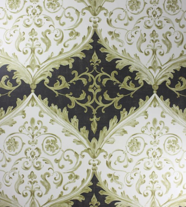 Montrose Wallpaper - Black - Nina Campbell - NCW4156 - 06 - Premier Wallcovering