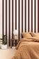 Moonlight Golden Lines Wallpaper - Aubergine - Caselio - 101075050