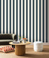 Moonlight Golden Lines Wallpaper - Bleu - Caselio - 101076112