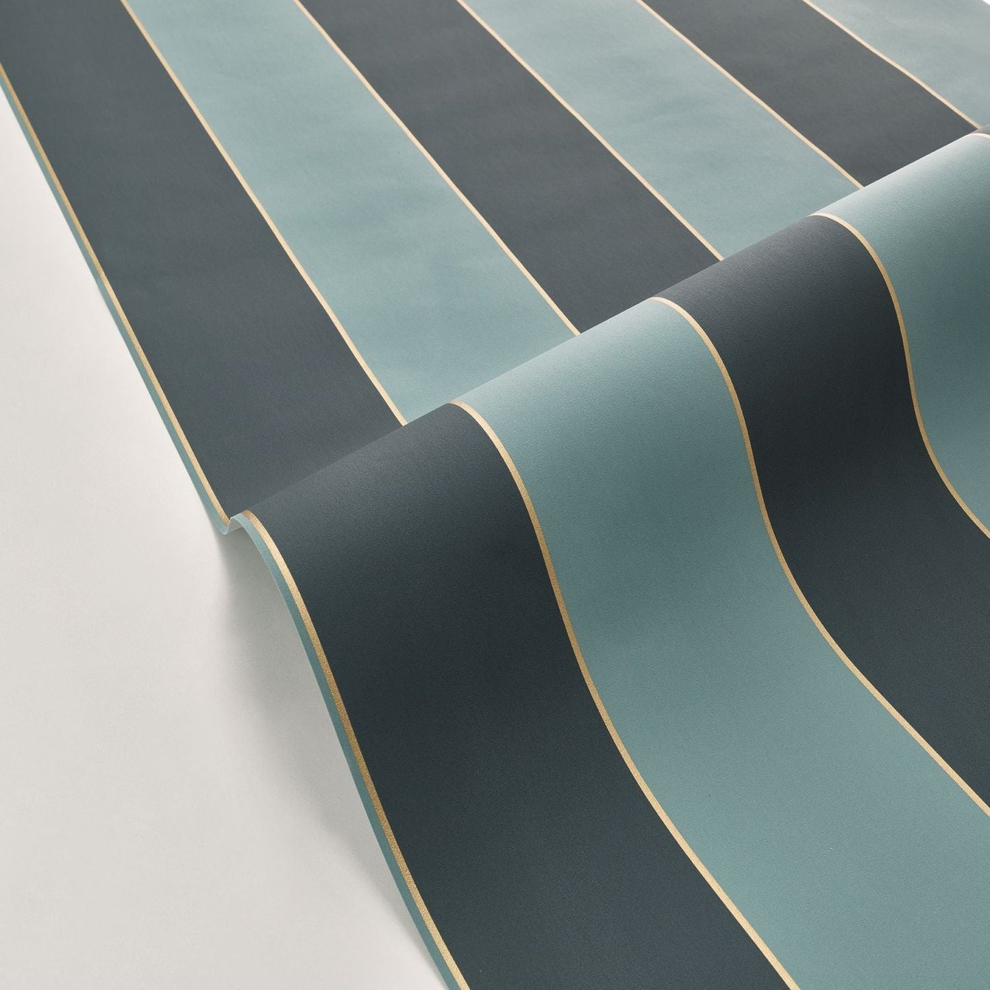 Moonlight Golden Lines Wallpaper - Foret Noir - Caselio - 101077270