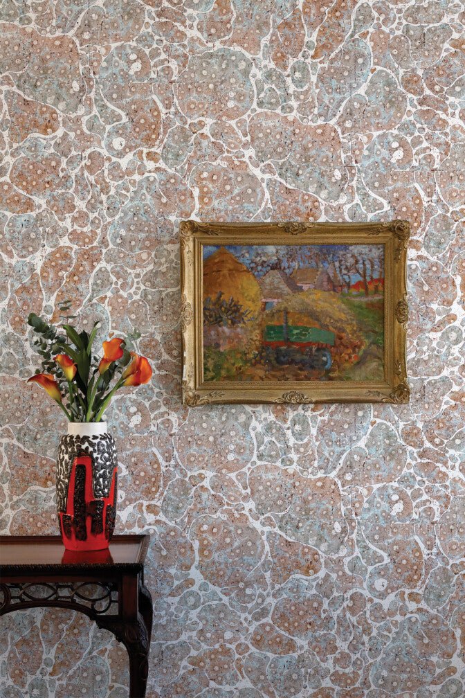 Moonrock Cork Wallpaper - Waning Crescent - Timorous Beasties - DWN/MNRK/WSCF/04 - Premier Wallcovering