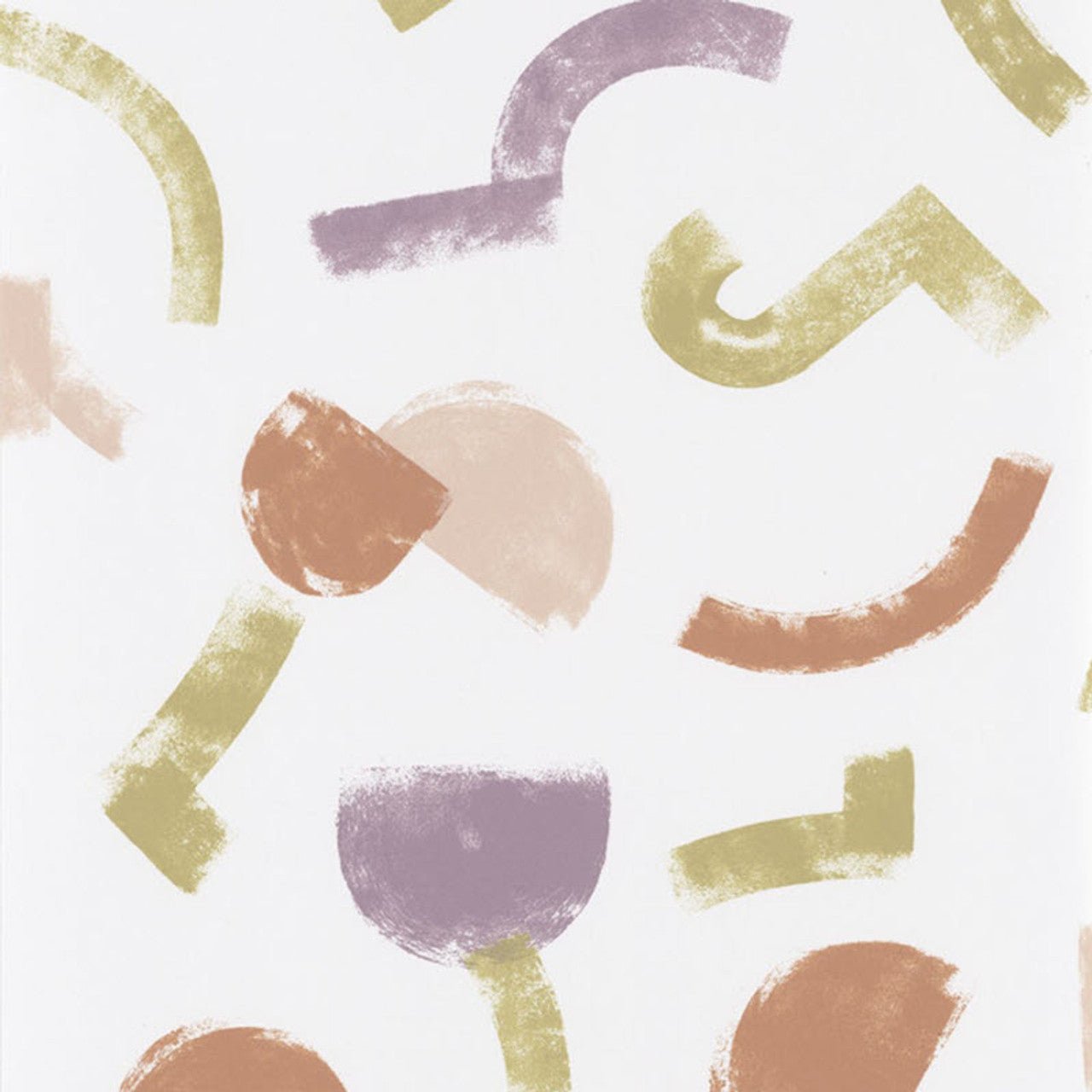 Mouvement Gallery Wallpaper - Parme And Orange - Casadeco - 86135124 - Premier Wallcovering