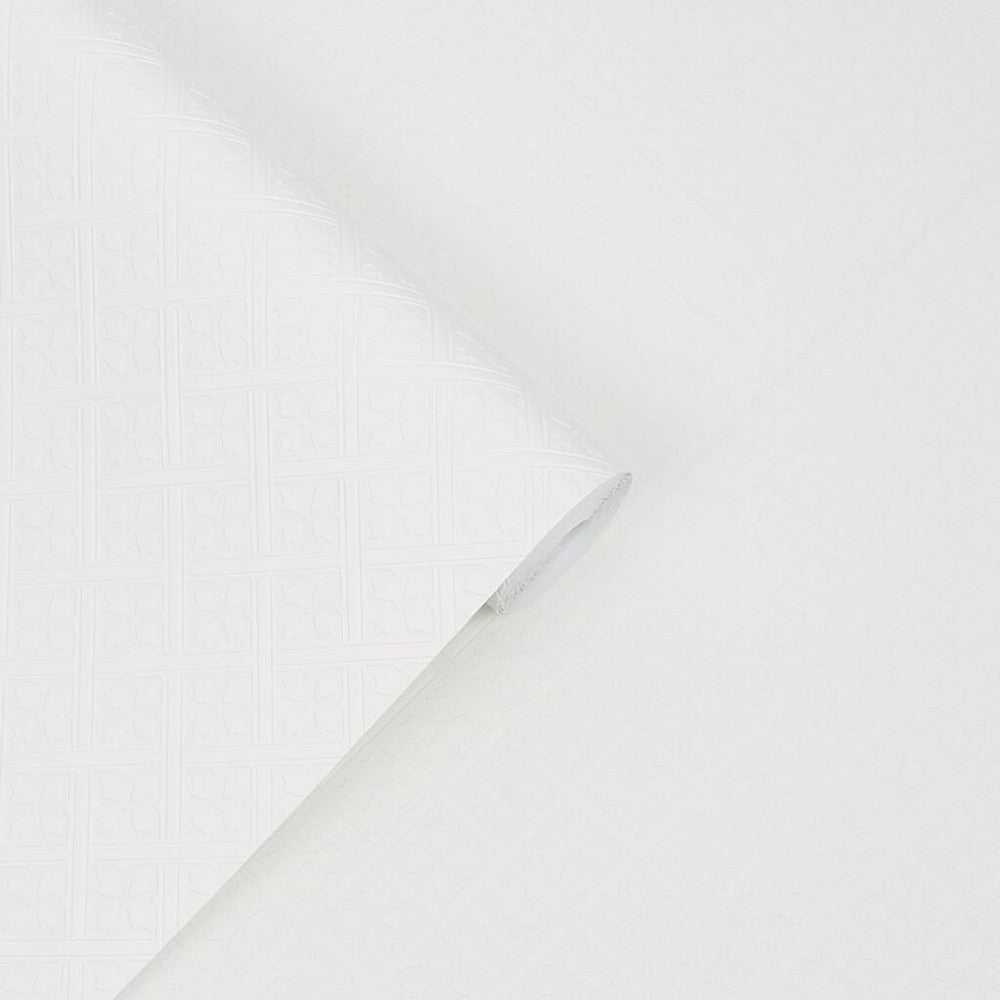 Mr Jones Wallpaper - White - Laura Ashley - 113415 - Premier Wallcovering