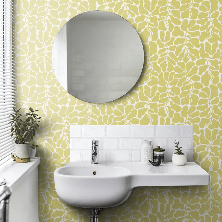 My Secret Garden Wallpaper - Yellow - Boråstapeter - 2074 - Premier Wallcovering
