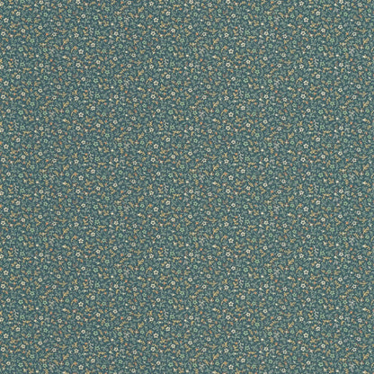 Myosotis Flower Market Wallpaper - Bleu Paon - Casadeco - 89236434 - Premier Wallcovering