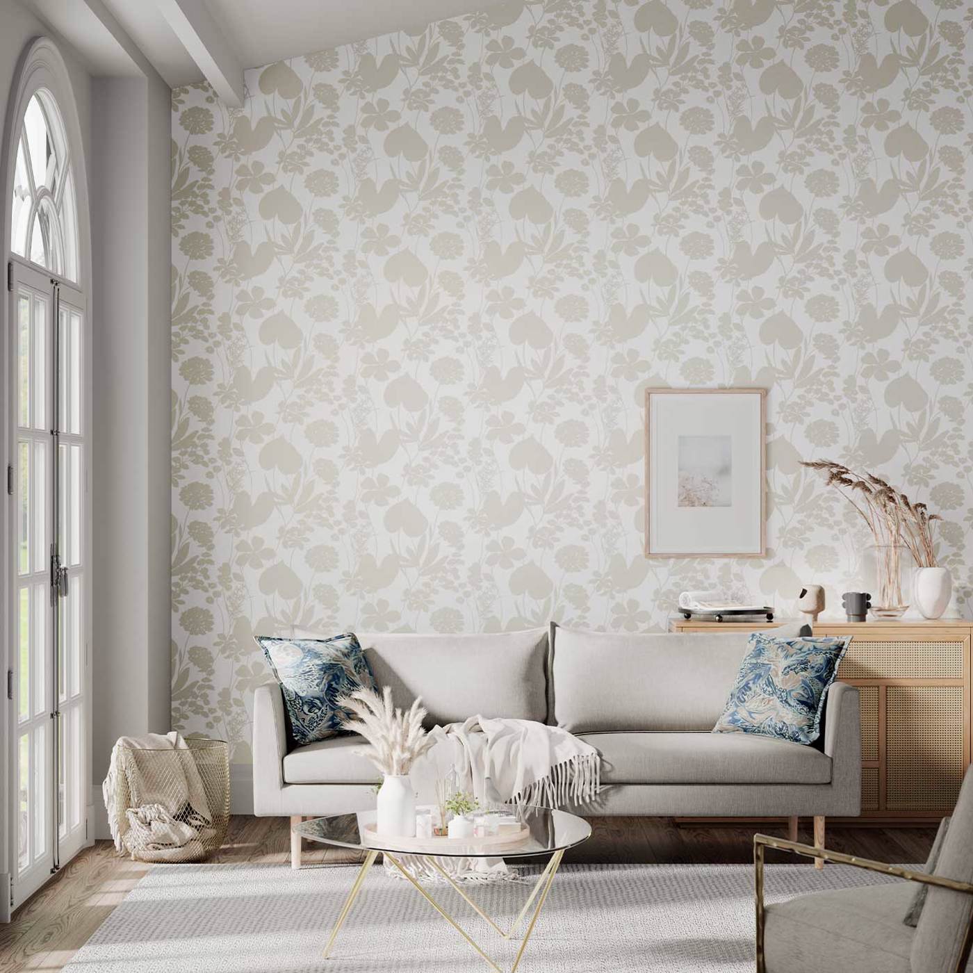 Nalina Wallpaper - Pearl - Harlequin - HAMA111053