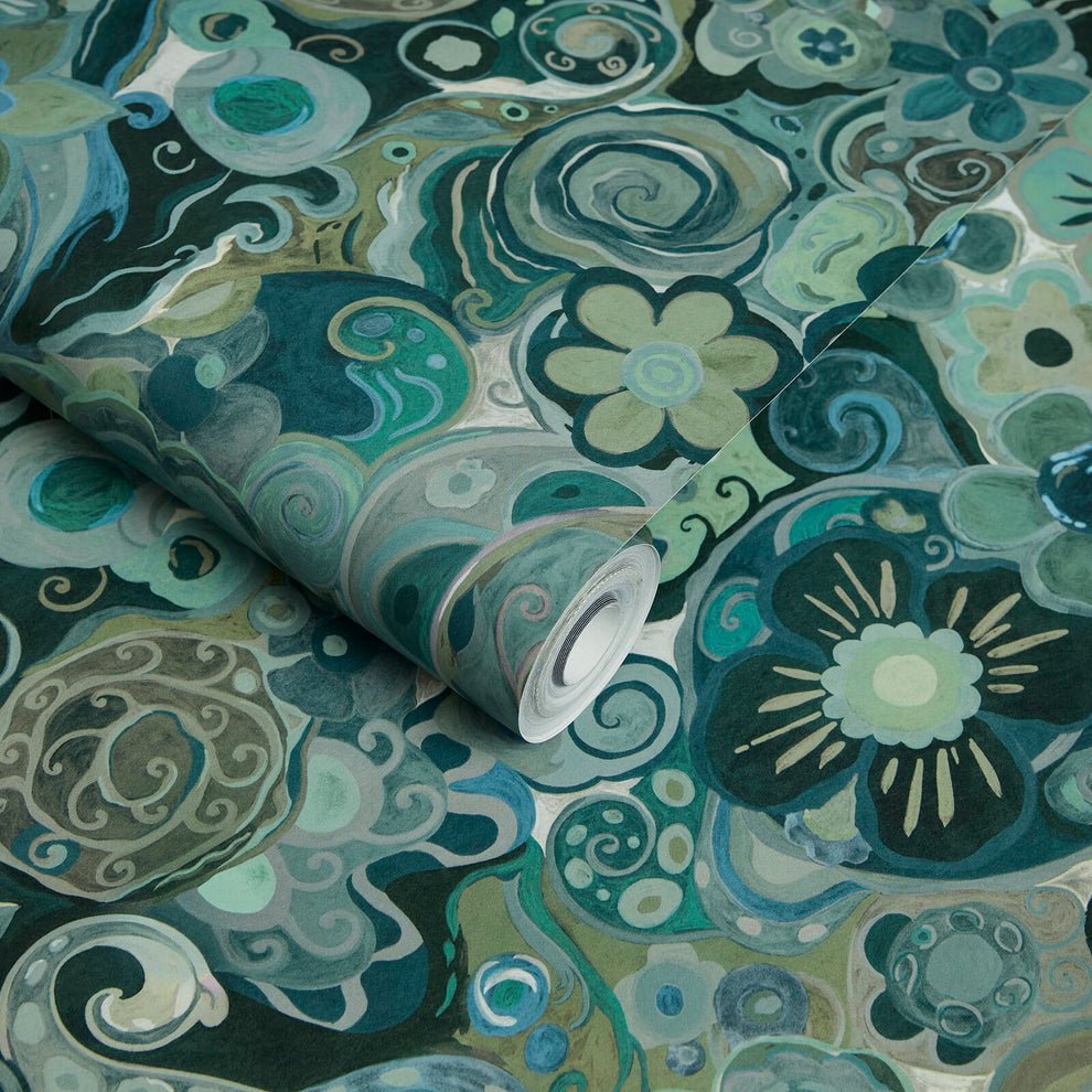 Nanjizal Wallpaper - House of Hackney - 1 - WA - NAN - DI - EME - XXX - Premier Wallcovering