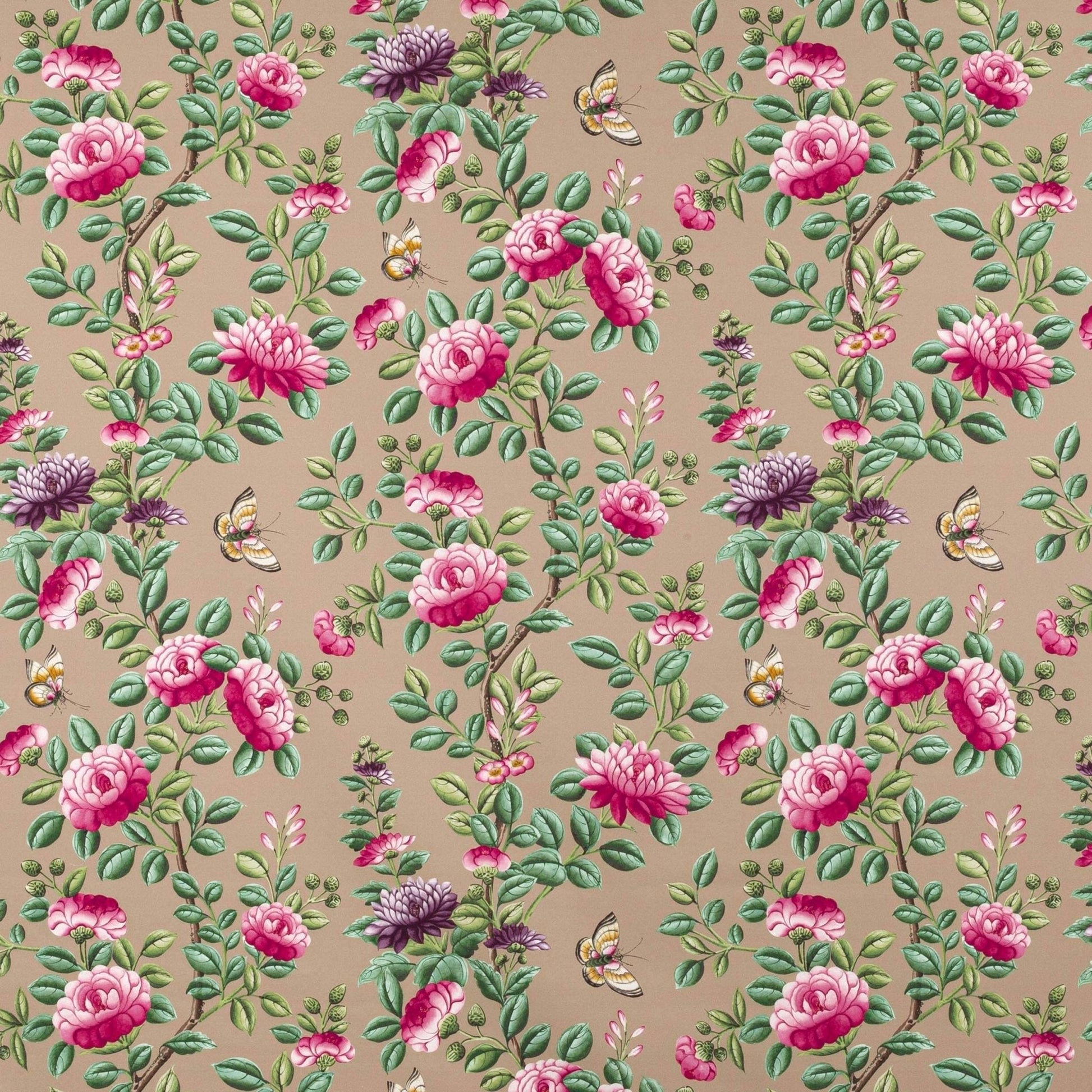 Nankin Fabric - Taupe - Manuel Canovas - M4099-02 - Premier Wallcovering