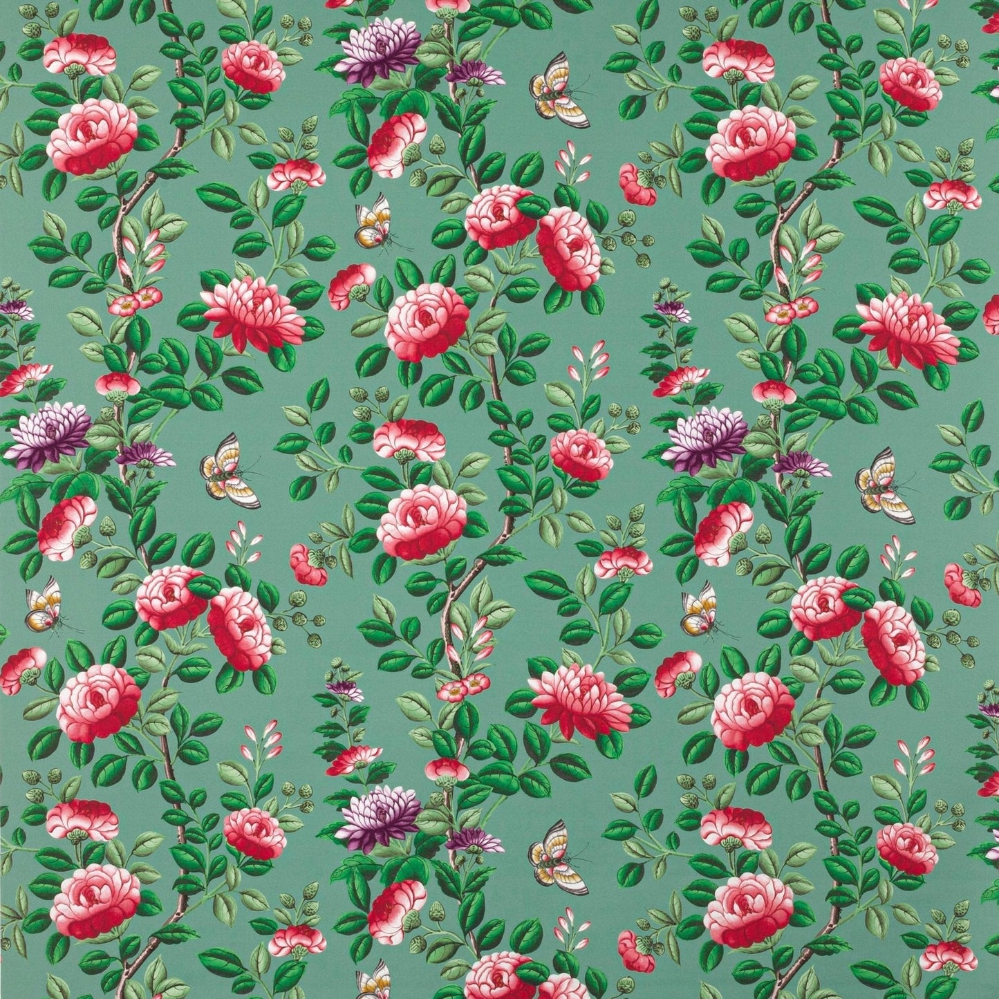Nankin Fabric - Emeraude - Manuel Canovas - M4099-04 - Premier Wallcovering