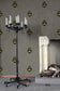 Napoleon Bee Wallpaper - Black & Gold on Grey - Timorous Beasties - TB/NAP/5006/SNW - Premier Wallcovering