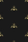 Napoleon Bee Wallpaper - Black & Gold on Black - Timorous Beasties - TB/NAP/4007/SNW - Premier Wallcovering