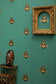 Napoleon Bee Wallpaper - Black & Gold on Sea Green - Timorous Beasties - TB/NAP/6000/SNW - Premier Wallcovering
