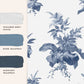 Narberth Wallpaper - Midnight Seaspray Blue - Laura Ashley - 119851 - Premier Wallcovering