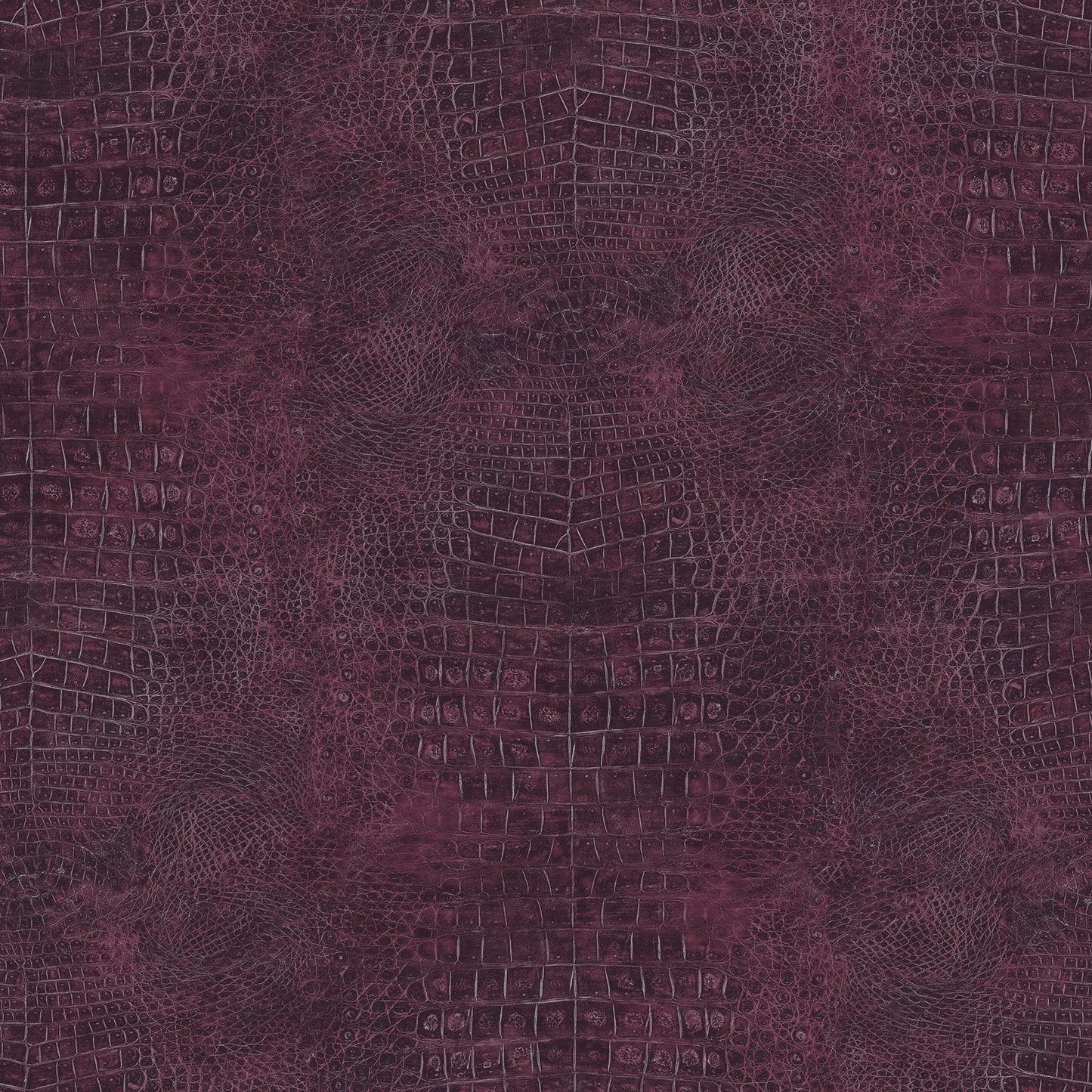 Natural FX 2 Crocodile Wallpaper - Red / Purple Lilac - Galerie - G67751 - Premier Wallcovering