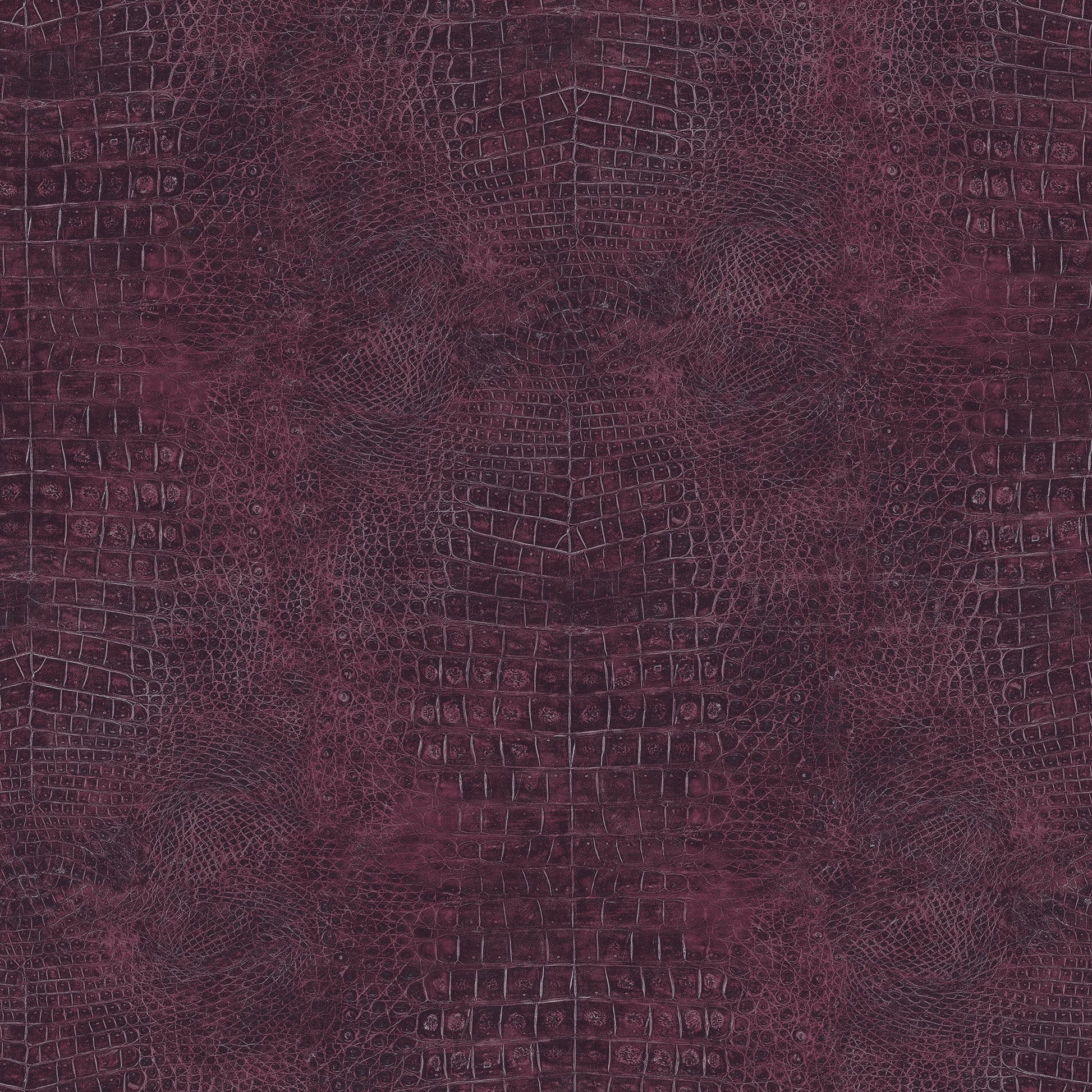 Natural FX 2 Crocodile Wallpaper - Red / Purple Lilac - Galerie - G67751 - Premier Wallcovering