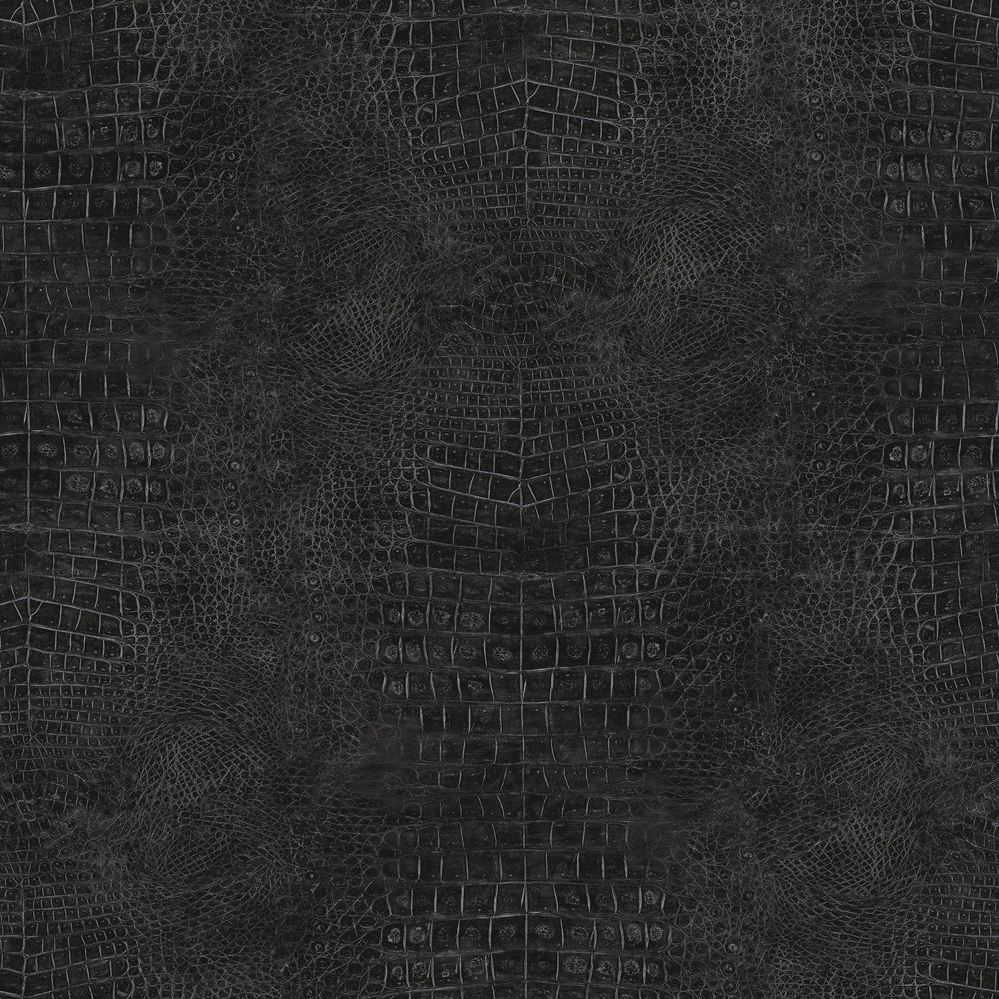 Natural FX 2 Crocodile Wallpaper - Black - Galerie - G67510 - Premier Wallcovering