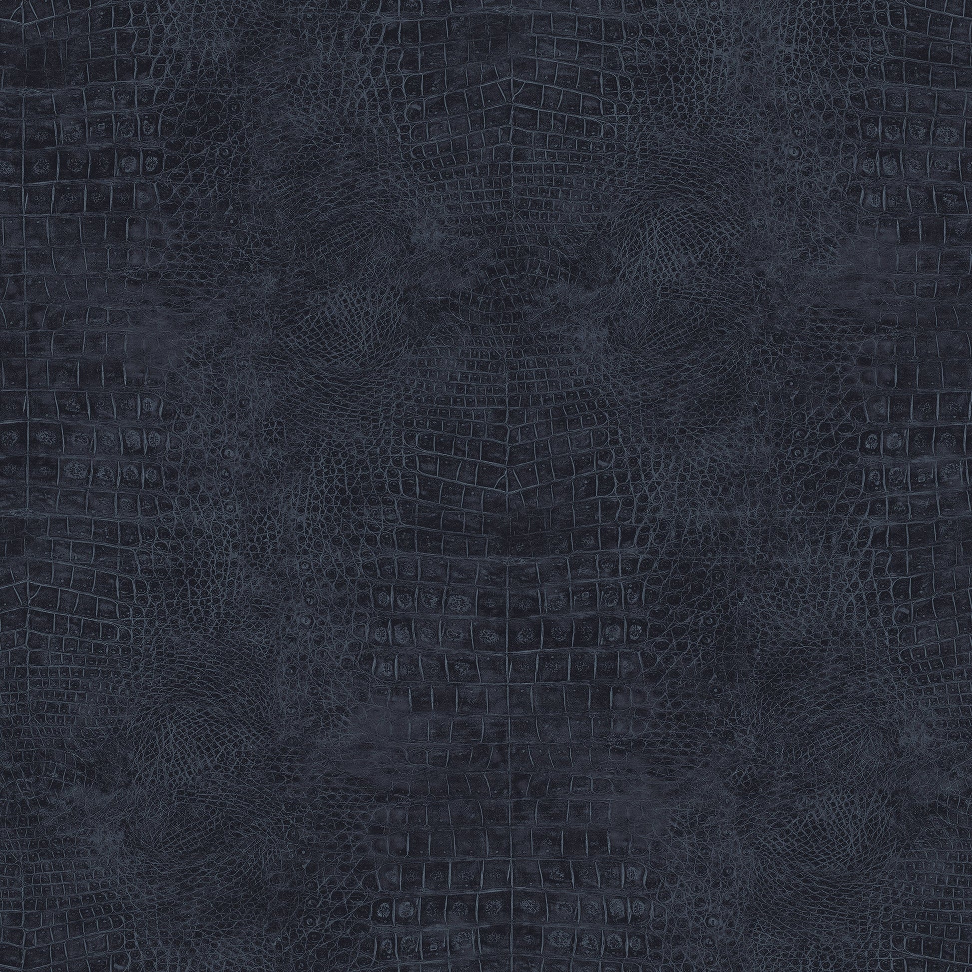 Natural FX 2 Crocodile Wallpaper - Navy - Galerie - G67507 - Premier Wallcovering
