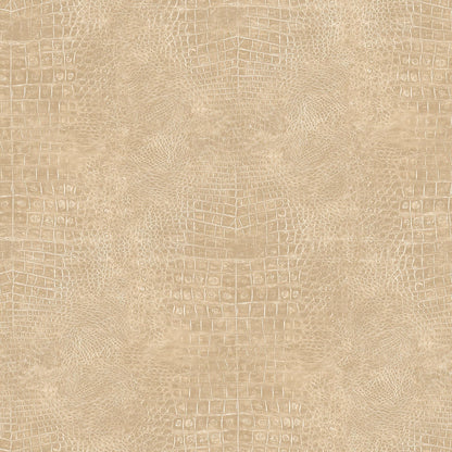 Natural FX 2 Crocodile Wallpaper - Beige - Galerie - G67499 - Premier Wallcovering