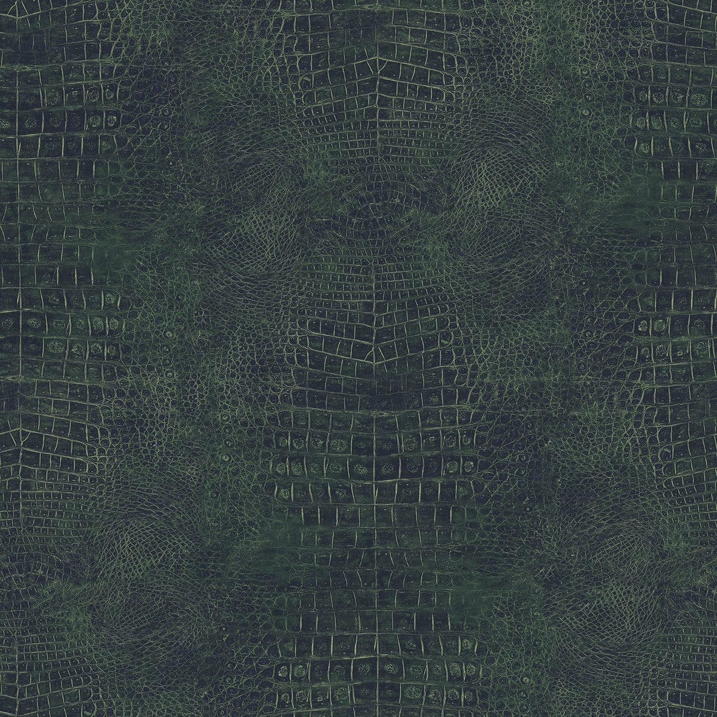 Natural FX 2 Crocodile Wallpaper - Green - Galerie - G67505 - Premier Wallcovering