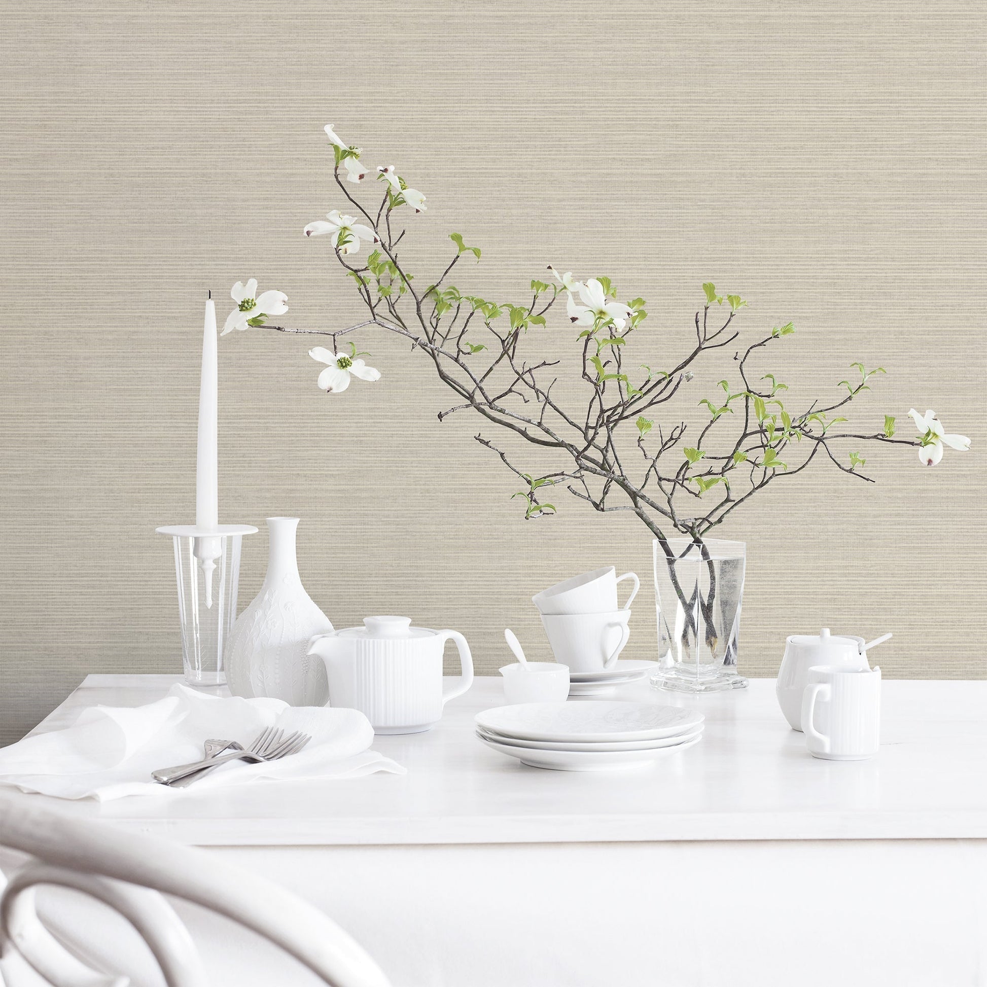 Natural FX 2 Seagrass Wallpaper - Taupe - Galerie - G45419 - Premier Wallcovering