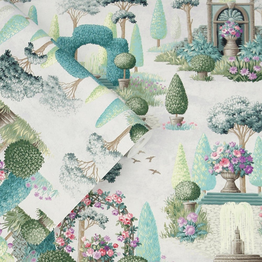 Naunton Folly Wallpaper - Fern Green - Laura Ashley - 122746 - Premier Wallcovering