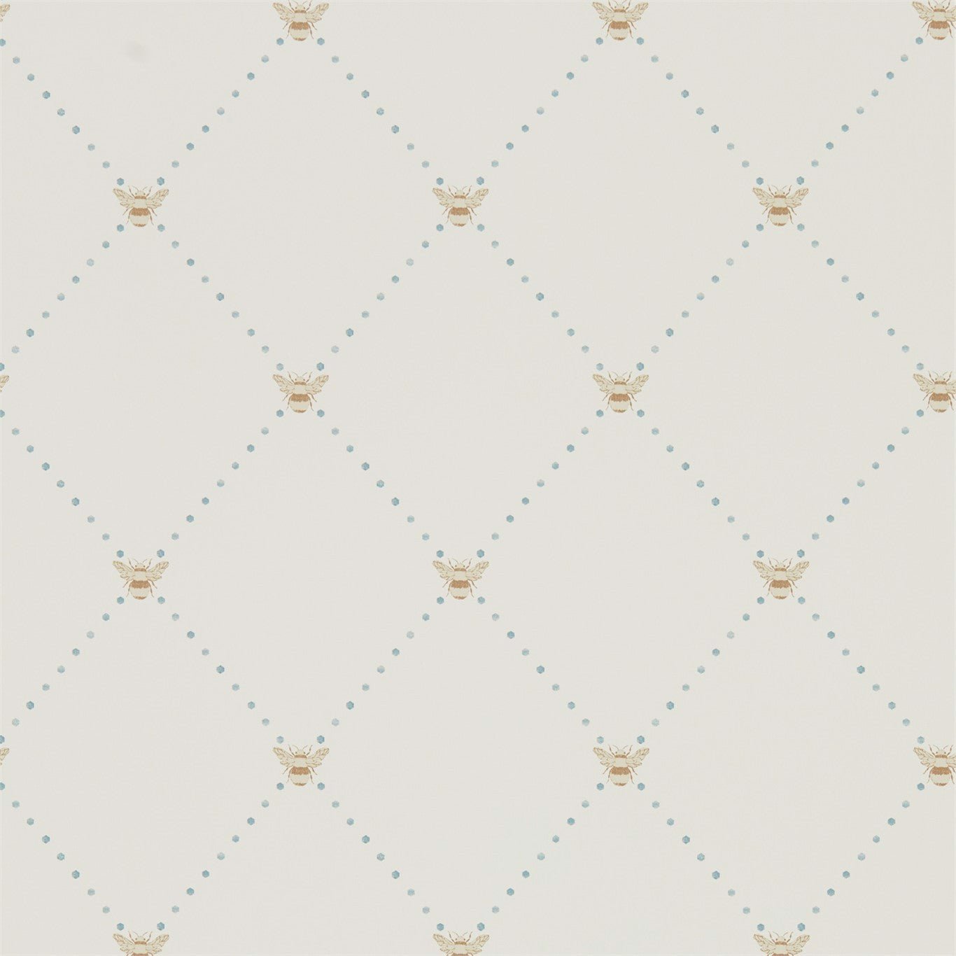 Nectar Wallpaper - Copper/Denim - Sanderson - DHPO216357