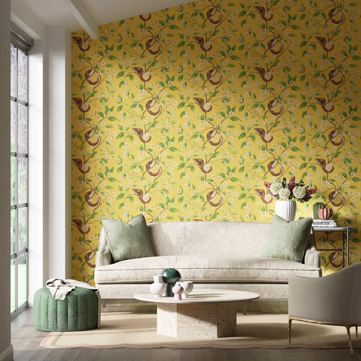 Nellie Wallpaper - Honey/Meadow - Harlequin - HDHW112905 - Premier Wallcovering