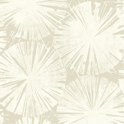 Nenuphar Ginkgo Wallpaper - Beige Lin - Casadeco - 86221313 - Premier Wallcovering