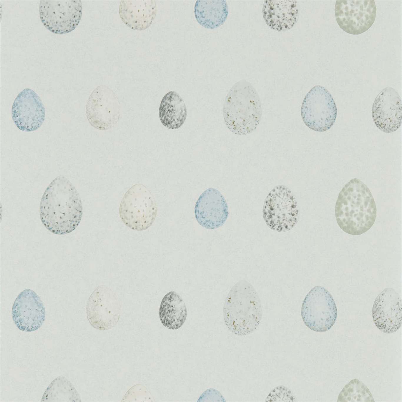 Nest Egg Wallpaper - Marine Aqua - Sanderson - DEBB216504