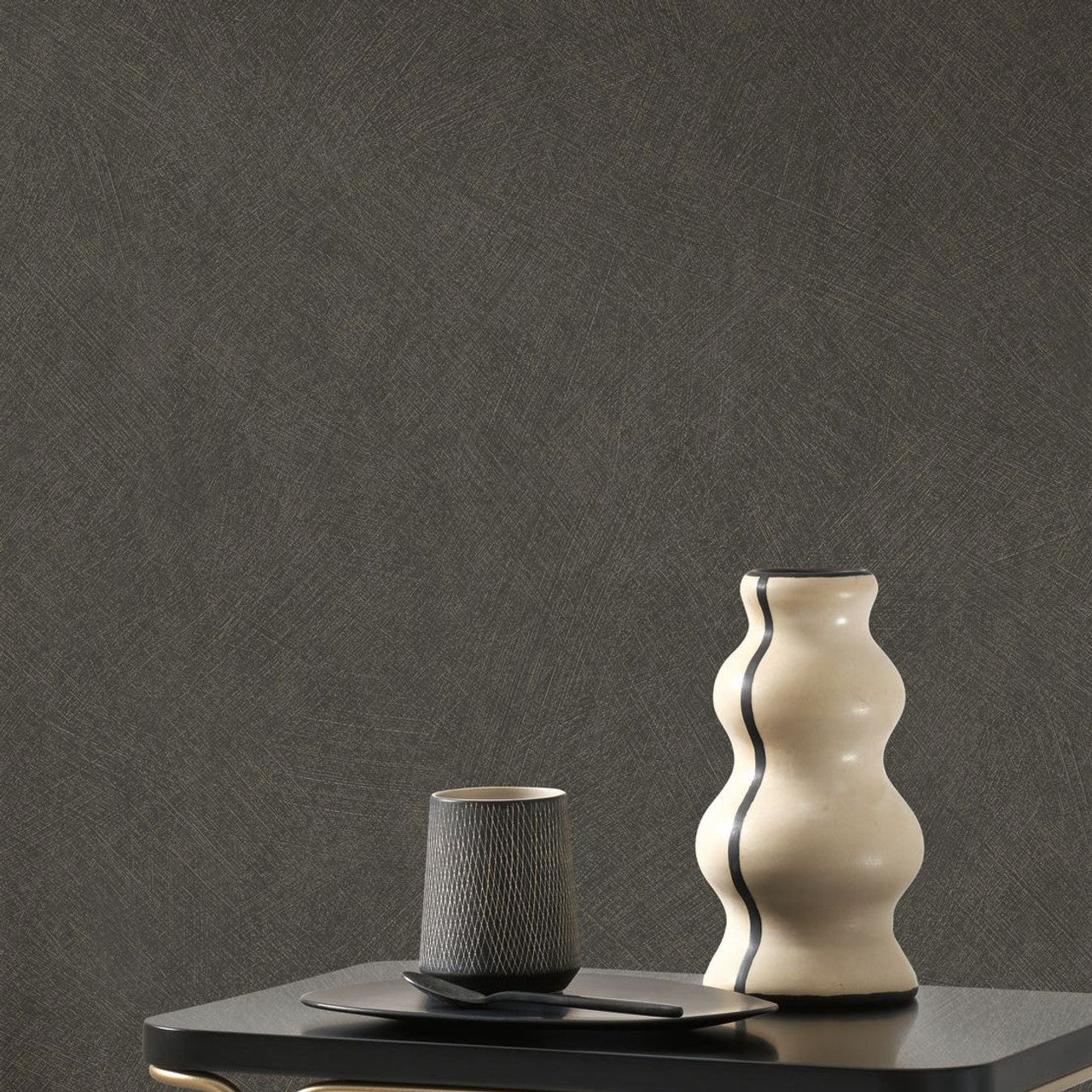 Nest Wallpaper - Noir Reglisse - Casadeco - 201009909 - Premier Wallcovering