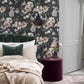 New Dawn Rose Wallpaper - Black - Boråstapeter - 7234 - Premier Wallcovering