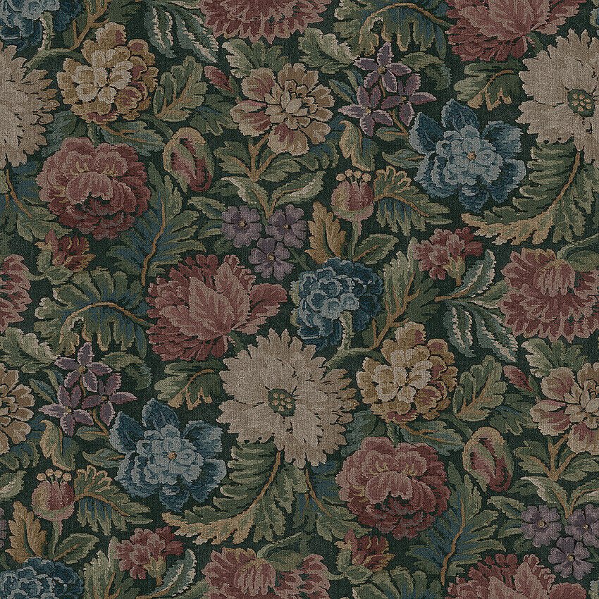 Nightingale Garden Mural Wallpaper - Dark Blue - Grey - Boråstapeter - 3595 - Premier Wallcovering