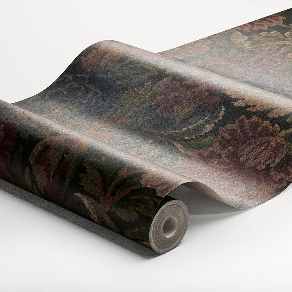 Nightingale Garden Mural Wallpaper - Dark Blue - Grey - Boråstapeter - 3595 - Premier Wallcovering