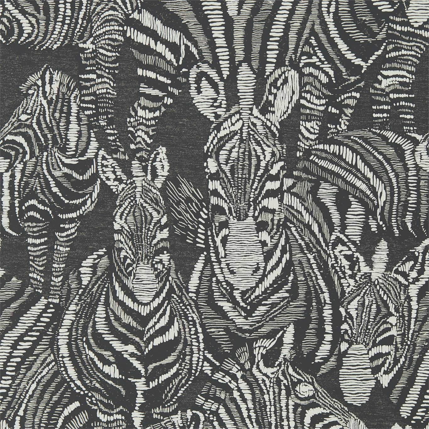 Nirmala Wallpaper - Jet/Chalk - Harlequin - HMIW112242