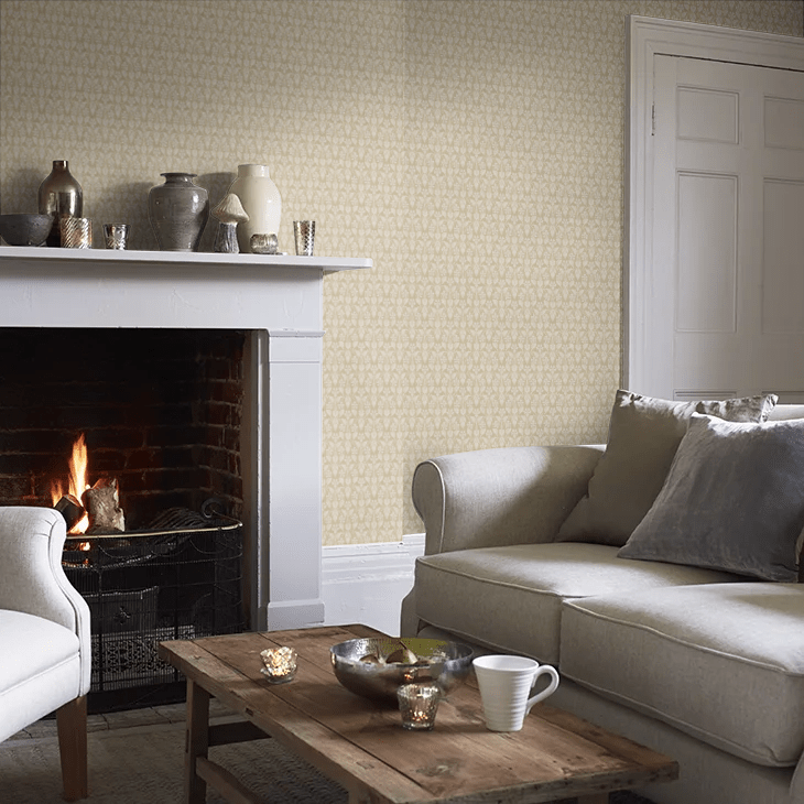 Nora Wallpaper - Ochre - Boråstapeter - 4585 - Premier Wallcovering