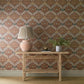 Norbury Wallpaper - Brick/Teal - Morris & Co - 217593 - Premier Wallcovering