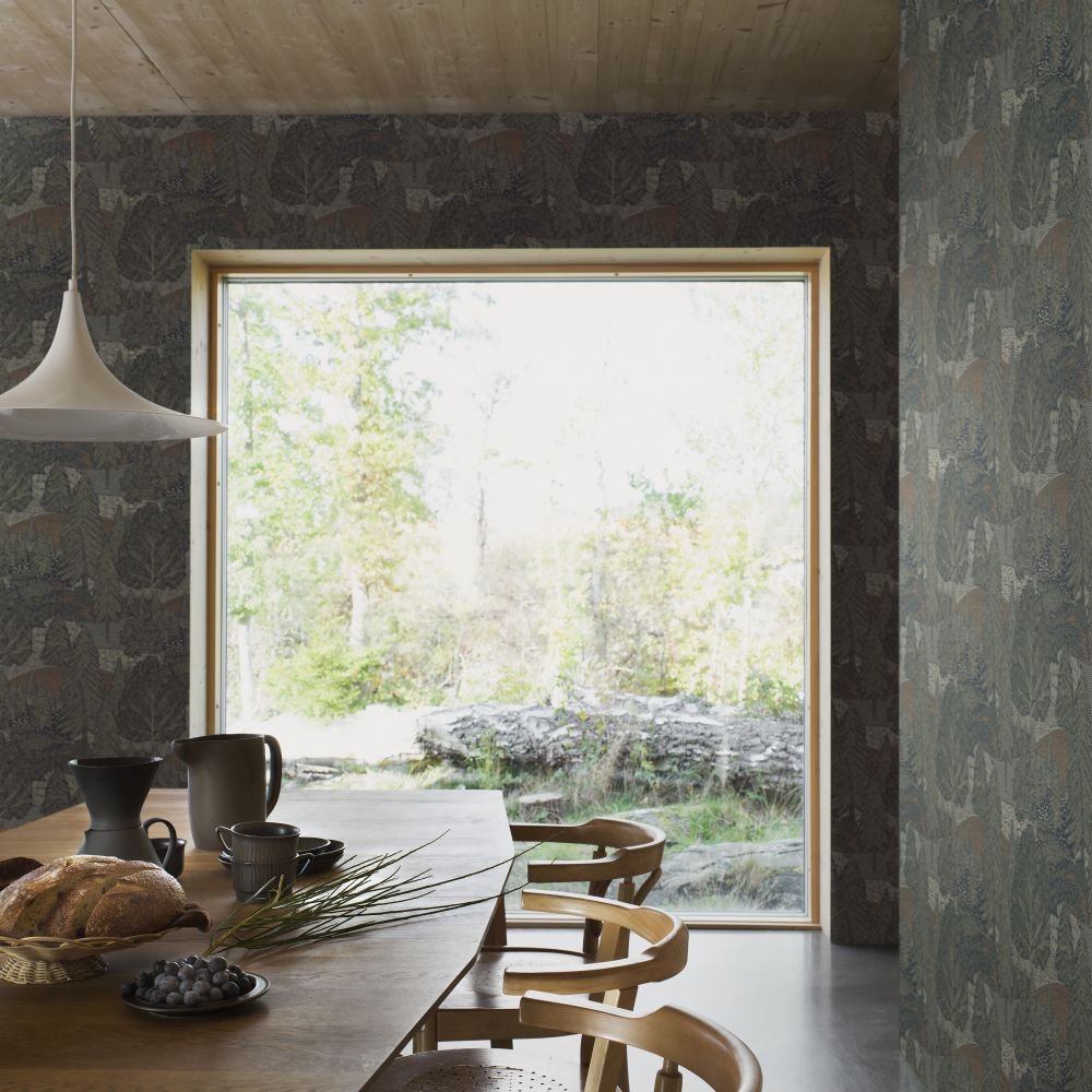 Northern Forest Wallpaper - Blue - Boråstapeter - 4701 - Premier Wallcovering