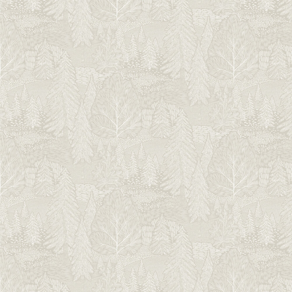 Northern Forest Wallpaper - Light Grey - Boråstapeter - 4703 - Premier Wallcovering