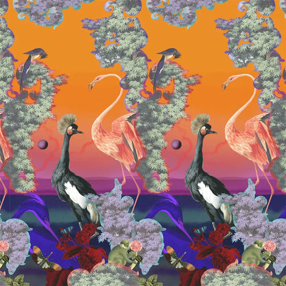 Novafrica Sunset Scene 1 Wallpaper - Tangerine - Christian Lacroix - PCL7049/01 - Premier Wallcovering