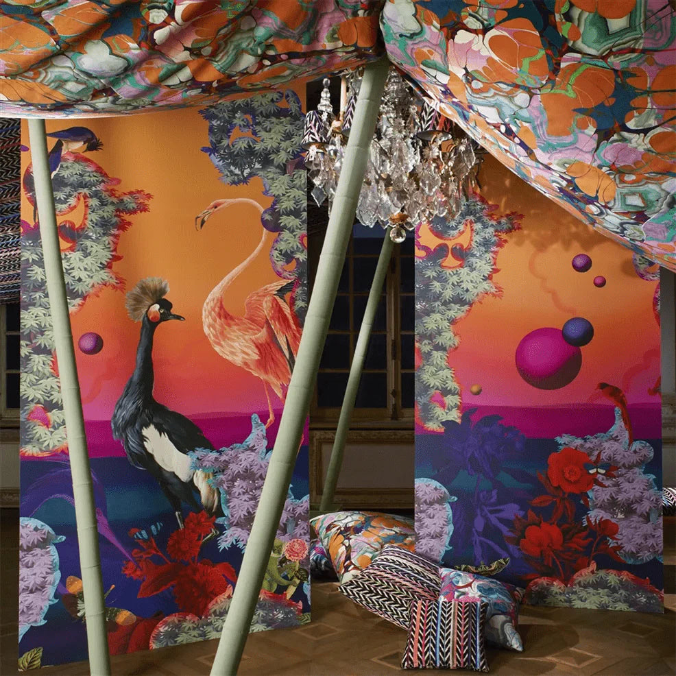Novafrica Sunset Scene 2 Wallpaper - Tangerine - Christian Lacroix - PCL7050/01 - Premier Wallcovering