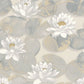 Nymphea Gardens Wallpaper - Beige Lin - Casadeco - 87631068 - Premier Wallcovering